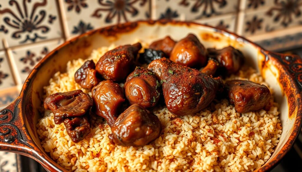 Arroz de Miúdos de Cabrito no Forno